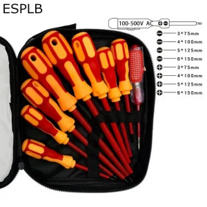 ESPLB 9pcs Insulated Screwdriver Strong Magnetic